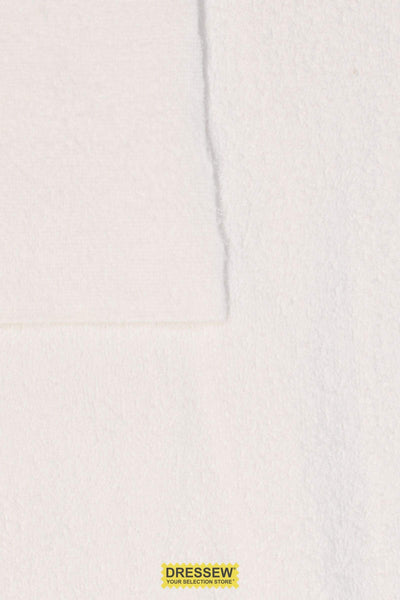 Velour Terry Towelling White