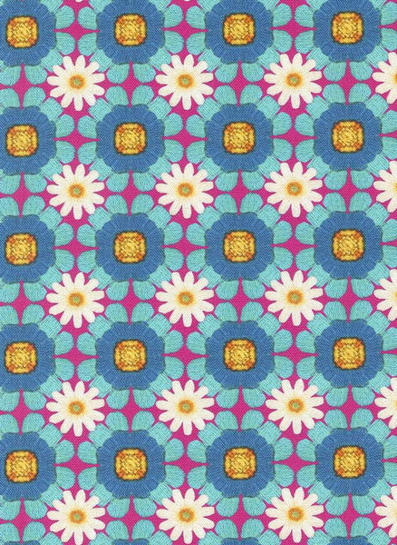 Vintage Soul Daisy Chain Embroidery By Cathe Holden For Moda Peacock