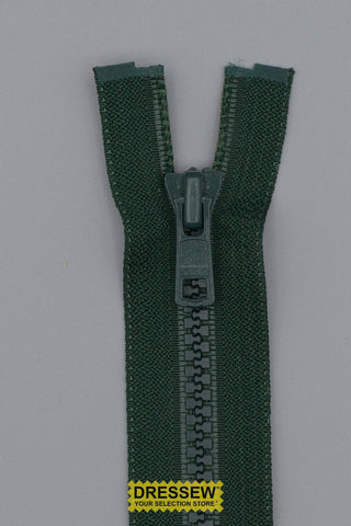 Vislon Separating Zipper 45cm (18") Forest