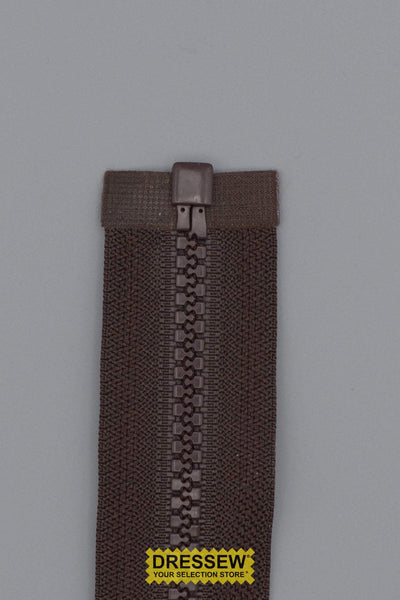 Vislon Separating Zipper 60cm (24") Brown