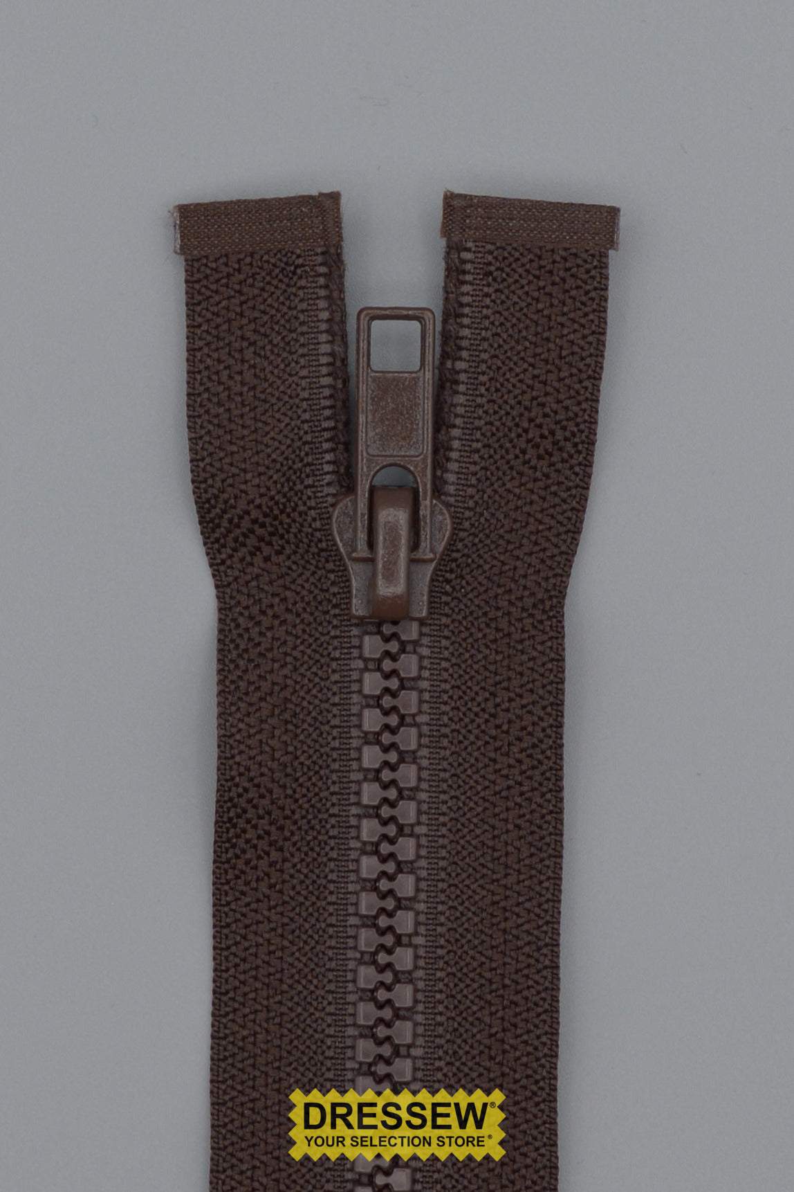 Vislon Separating Zipper 60cm (24") Brown