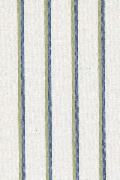 Vista Wovens Duo Stripe By Pieces To Treasure For Moda Cream / Navy / Green