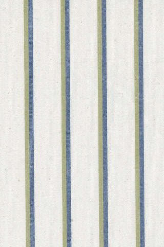 Vista Wovens Duo Stripe By Pieces To Treasure For Moda Cream / Navy / Green