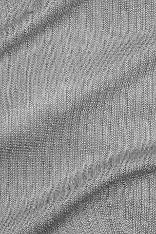 Volta Metallic Rib Knit Silver