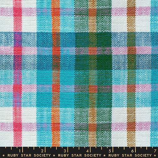 Warp And Weft Mystic Fable Chore Coat Capelet Plaid By Alexia Marcelle Abegg Of Ruby Star Society For Moda Jade Mix