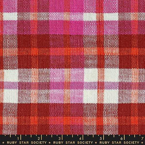 Warp And Weft Mystic Fable Chore Coat Capelet Plaid By Alexia Marcelle Abegg Of Ruby Star Society For Moda Pink Mix