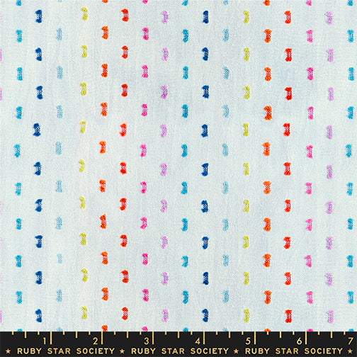 Warp And Weft Mystic Fable Flicker Dot By Alexia Marcelle Abegg Of Ruby Star Society For Moda Cream / Rainbow