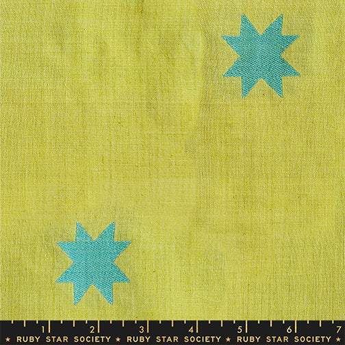 Warp And Weft Mystic Fable Quilt Star By Alexia Marcelle Abegg Of Ruby Star Society For Moda Pistachio / Turquoise
