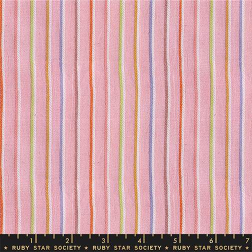 Warp And Weft Mystic Fable Sketch Stripe By Alexia Marcelle Abegg Of Ruby Star Society For Moda Rosebud / Multi