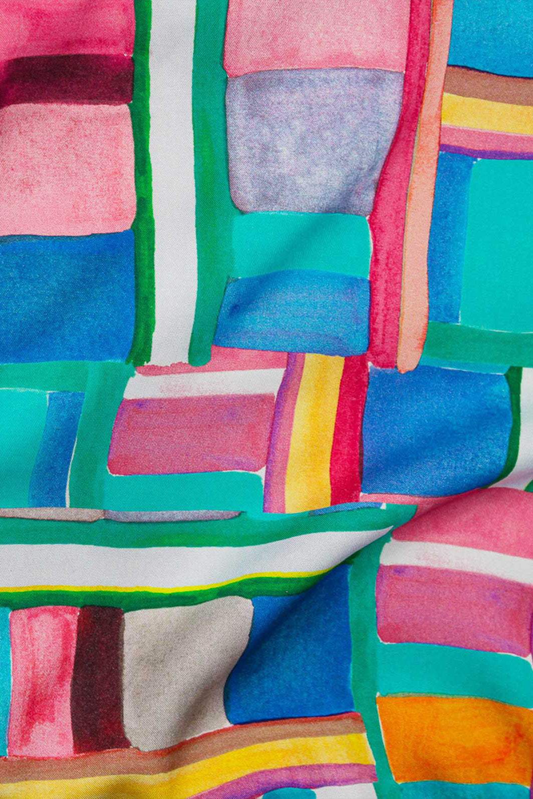 Watercolour Tiles Taylor Twill Multi