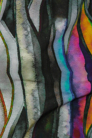 Waves Picasso Poplin Grey / Multi