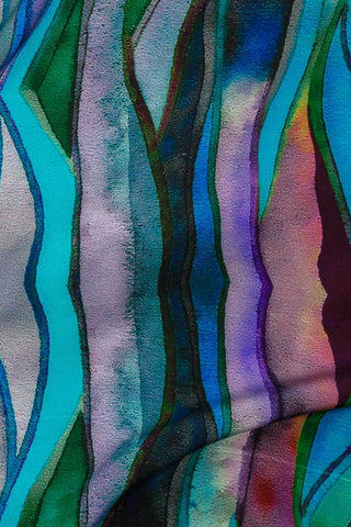 Waves Picasso Poplin Purple / Multi