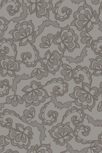 Web of Roses Bat Lace Grey