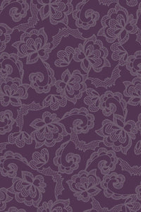 Web of Roses Bat Lace Purple