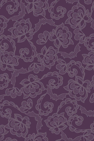 Web of Roses Bat Lace Purple