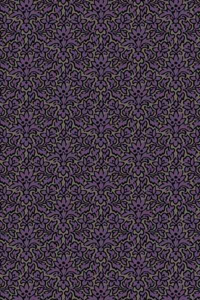 Web of Roses Damask Purple