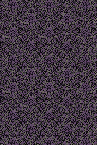 Web of Roses Damask Purple