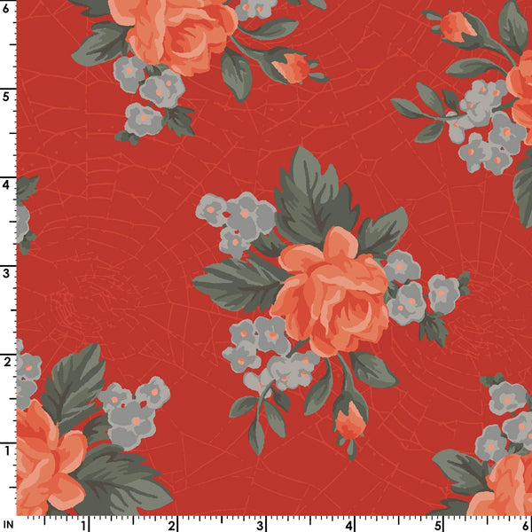 Web of Roses Tossed Roses Orange