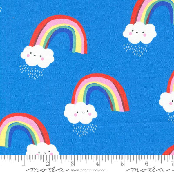 Whatever The Weather Papercut Rainbows By Paper + Cloth For Moda Bright Sky