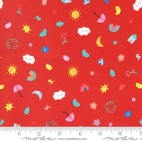 Whatever The Weather Polka Dot Motifs By Paper + Cloth For Moda Rose