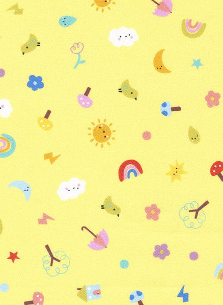 Whatever The Weather Polka Dot Motifs By Paper + Cloth For Moda Sunshine