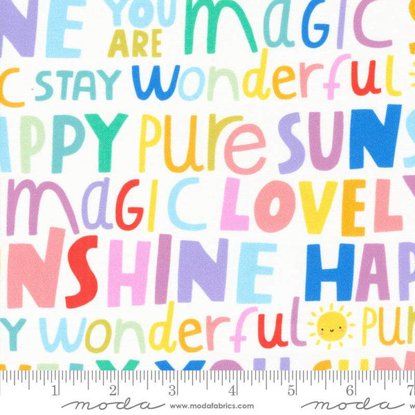 Whatever The Weather Typography Stripes By Paper + Cloth For Moda Cloud