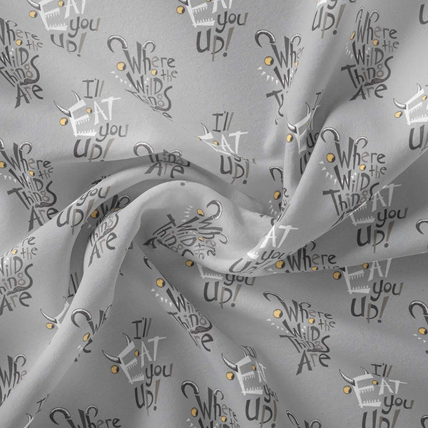 Where The Wild Things Are Letter Play Light Grey