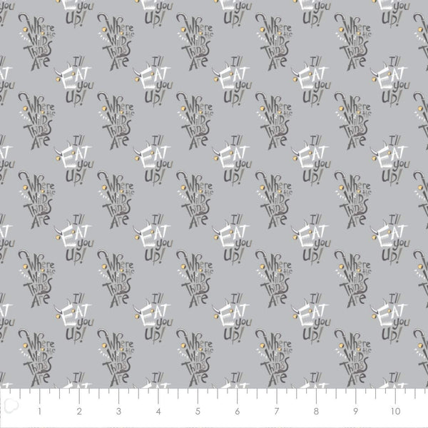 Where The Wild Things Are Letter Play Light Grey