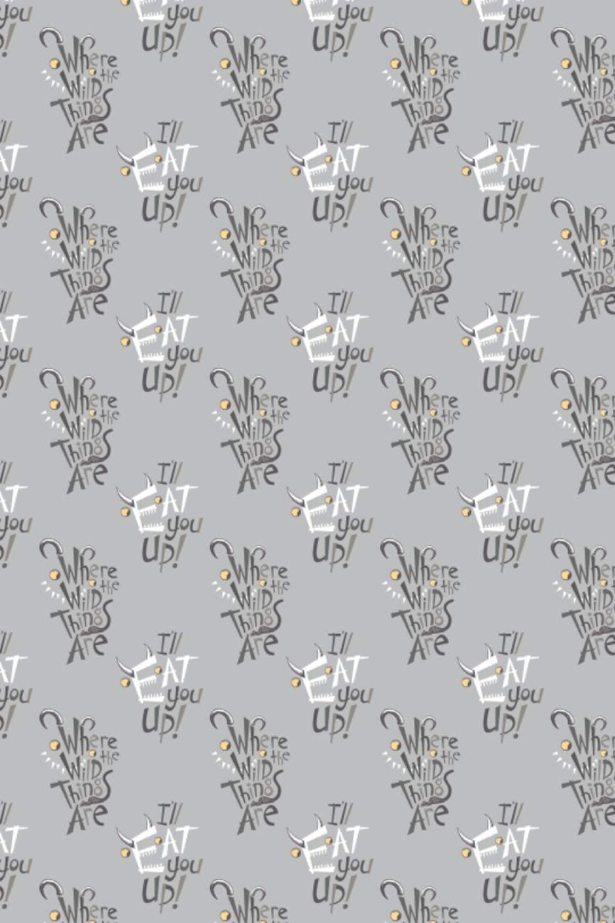 Where The Wild Things Are Letter Play Light Grey