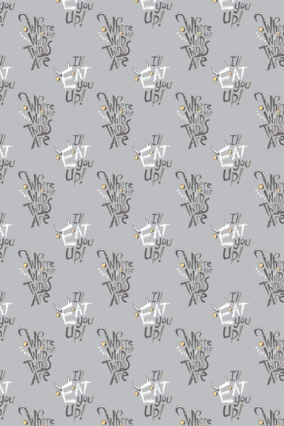 Where The Wild Things Are Letter Play Light Grey