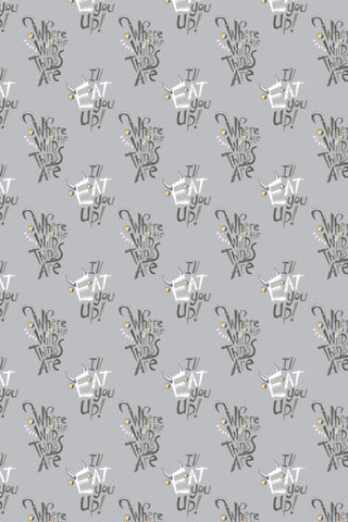 Where The Wild Things Are Letter Play Light Grey