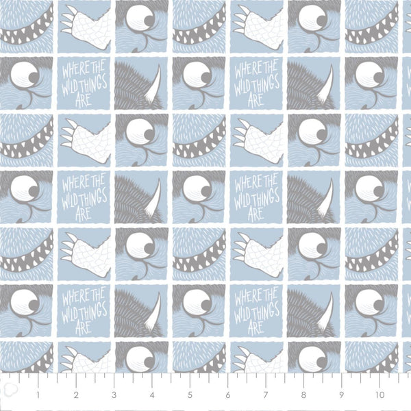 Where The Wild Things Are Wild Things Blocks Light Blue