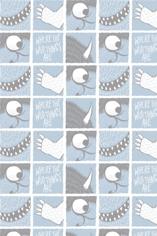 Where The Wild Things Are Wild Things Blocks Light Blue