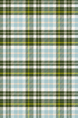 Whimsy And Lore Clad In Plaid By Vincent Desjardins For RJR Fabrics Forest / Sky
