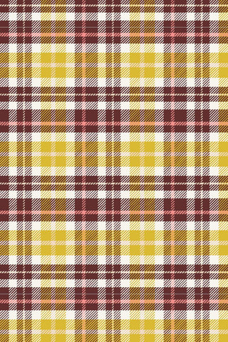 Whimsy And Lore Clad In Plaid By Vincent Desjardins For RJR Fabrics Wine / Ochre