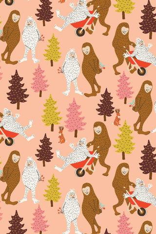 Whimsy And Lore Forest Frolic By Vincent Desjardins For RJR Fabrics Peach / Multi