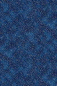 Whispering Woods Dots Navy / Silver