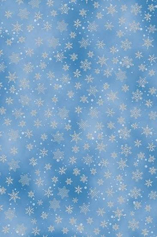 Whispering Woods Snowflakes Blue / Silver