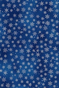 Whispering Woods Snowflakes Navy / Silver