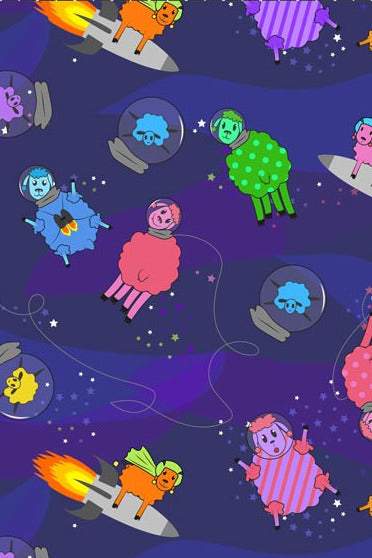 Wildly Adventurous Sheep in Space By Stof Royal / Multi