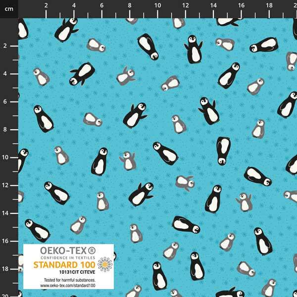 Winter Pingos Penguins By Stof Turquoise
