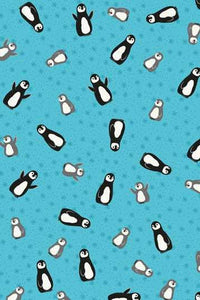 Winter Pingos Penguins By Stof Turquoise