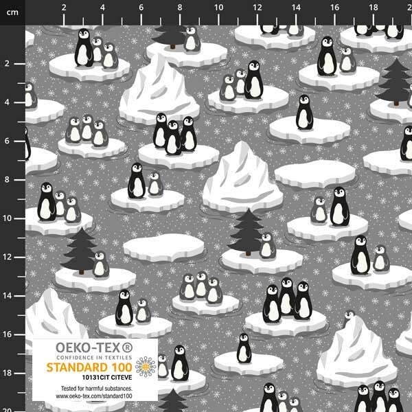 Winter Pingos Penguins On Ice By Stof Grey