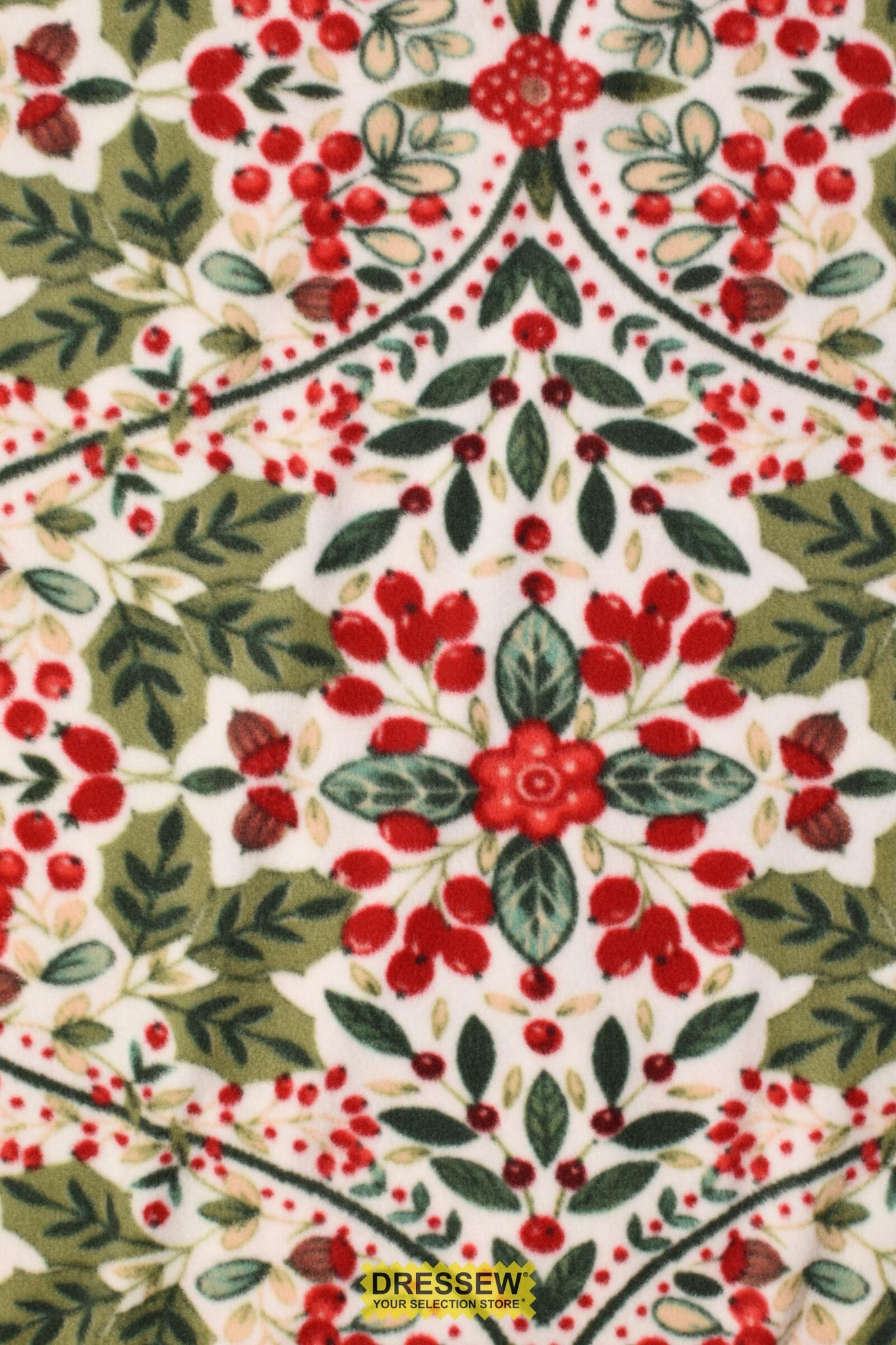 Winterberry Polar Fleece Red / White