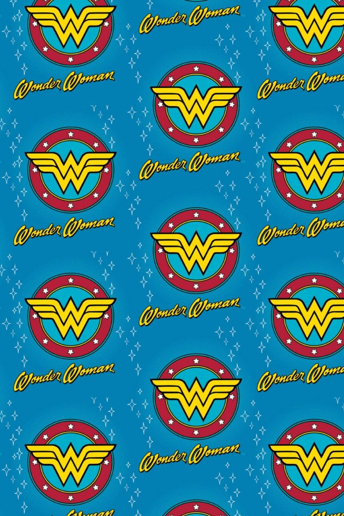 Wonder Woman Flannel Logo Royal