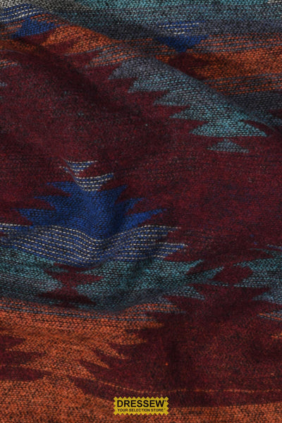 Woodland Coating Wine / Turquoise / Rust