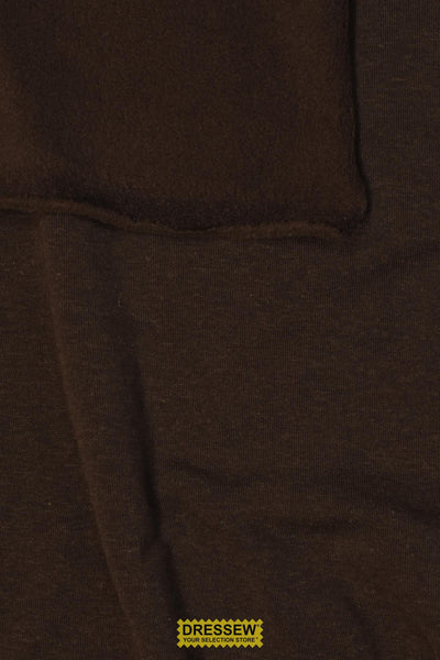 Wool Blend Fleece Back Knit Espresso