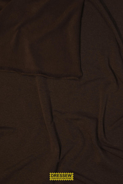 Wool Blend Fleece Back Knit Espresso