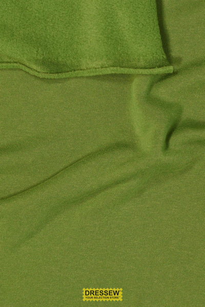 Wool Blend Fleece Back Knit Matcha Green