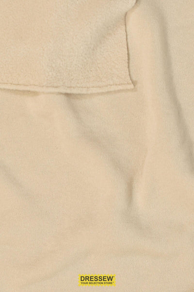Wool Blend Fleece Back Knit Mushroom